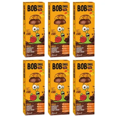 Bob Snail Przek�ska mango w mlecznej czekoladzie Zestaw 6 x 30 g