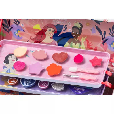 Zestaw kosmetykw do makijau dla dzieci Disney Princess Lip Smacker Triple Layer Beauty Tin Markwins