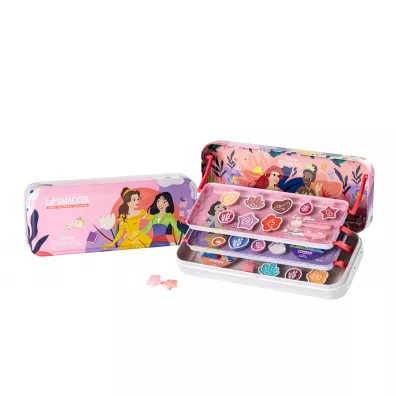 Zestaw kosmetykw do makijau dla dzieci Disney Princess Lip Smacker Triple Layer Beauty Tin Markwins