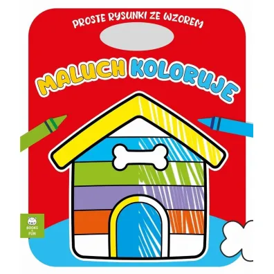 Maluch koloruje. Domek dla psa