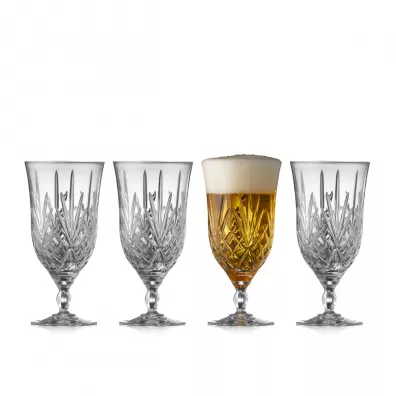 Lyngby Glas Szklanki do piwa ze szka krysztaowego Melodia 916094 4 x 400 ml