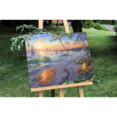 Twoje Hobby Malowanie po numerach - Wypoczynek nad morzem 40x50cm