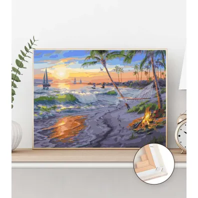 Twoje Hobby Malowanie po numerach - Wypoczynek nad morzem 40x50cm