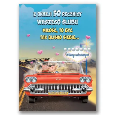 Trend Karnet okoliczno�ciowy Rocznica �lubu 50