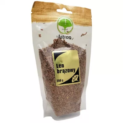 Astron Len brzowy nasiona 250 g