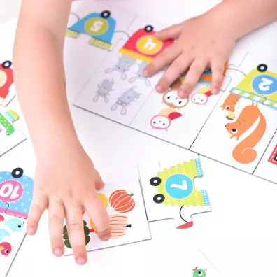 Puzzle 20 el. Cyferki Bright Junior Media