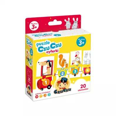 Puzzle 20 el. Cyferki Bright Junior Media