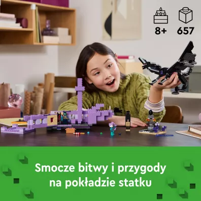 LEGO Minecraft Smok Kresu i statek Kresu 21264