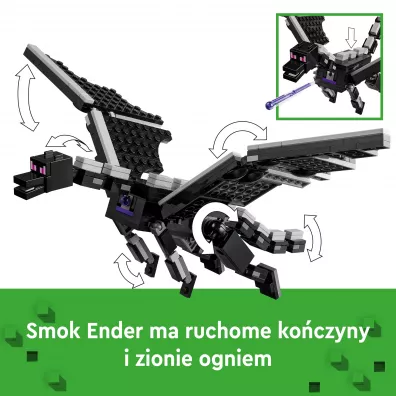 LEGO Minecraft Smok Kresu i statek Kresu 21264
