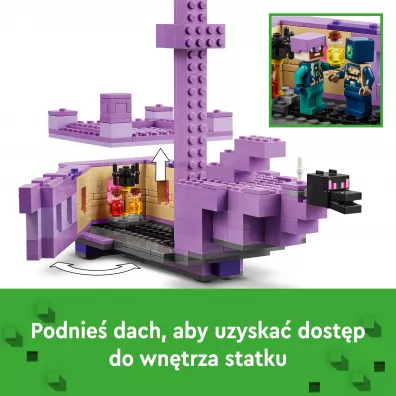LEGO Minecraft Smok Kresu i statek Kresu 21264