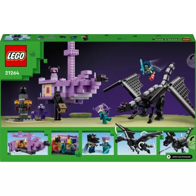 LEGO Minecraft Smok Kresu i statek Kresu 21264