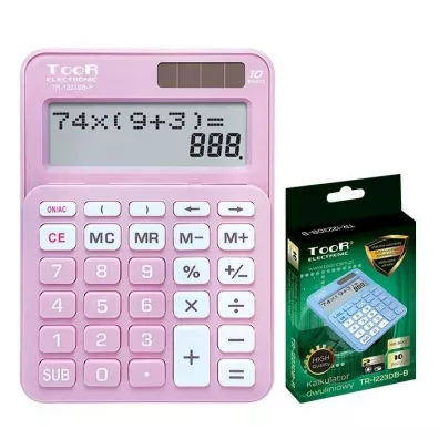 Toor Kalkulator dwuliniowy 10 pozycji TR-1223DB-P