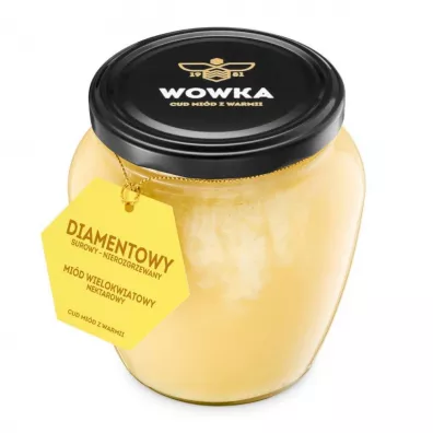 Wowka Mi�d Diamentowy Wielokwiatowy surowy nierozgrzewany 740 g