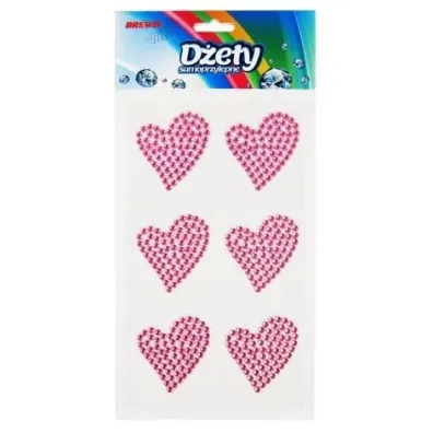 Brewis D�ety samoprzylepne serca 6 szt.