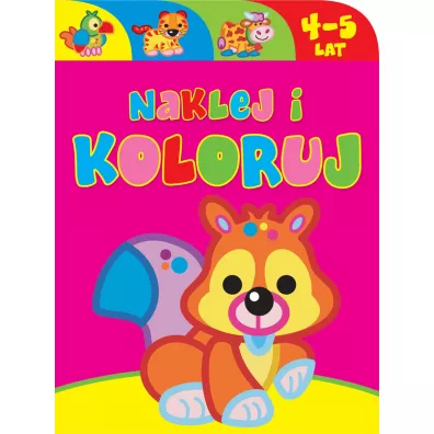 Naklej i koloruj 4-5 lat