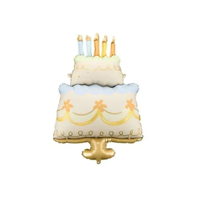 PartyDeco Balon foliowy Tort 62x104cm