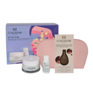 Collistar Zestaw Collagen Krem do twarzy + Salicylic Acid Lotion + Self Tanning Pr�bka kropli + Kosmetyczka 15 ml