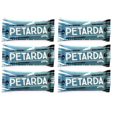 Zmiany Zmiany Baton Petarda z malin� i spirulin� bezglutenowy Zestaw 6 x 70 g