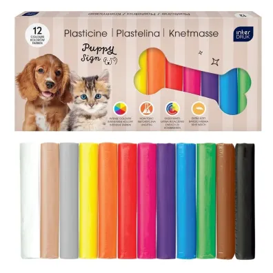Interdruk Plastelina 12 kolor�w Puppy Sign