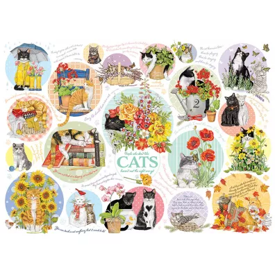 Puzzle 1000 el. Kocie my�li Cobble Hill