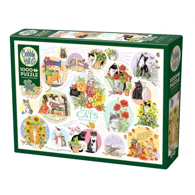 Puzzle 1000 el. Kocie my�li Cobble Hill