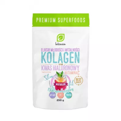 Intenson Kolagen z witamin� C i kwasem hialuronowym Suplement diety 250 g