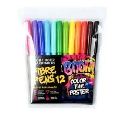 Koh-I-Noor Flamastry szkolne 12 kolor�w