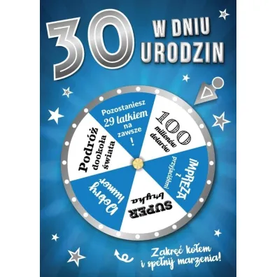 Armin Style KARNET URODZINY 30 B6 Z KOP AS GM-1065 FOL