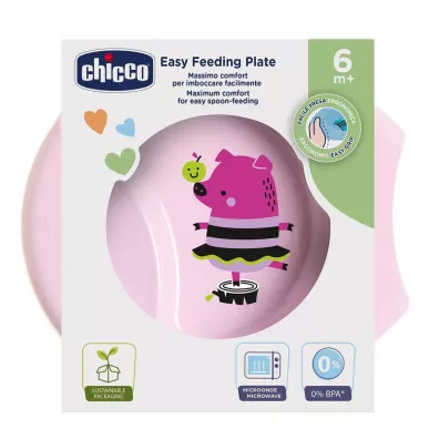 Chicco Talerz do karmienia 6m+ r�owy