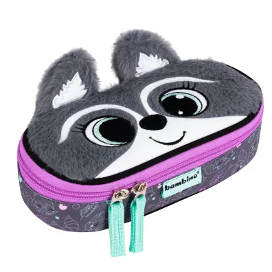 St. Majewski Pirnik saszetka usztywniona z wewntrzn klapk Racoon