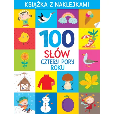100 s��w. Cztery pory roku. Ksi��ka z naklejkami