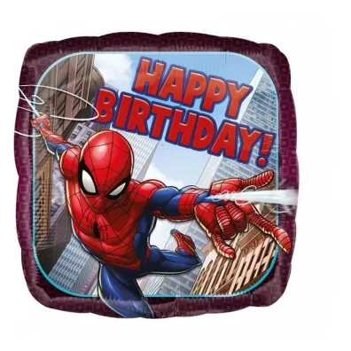 Amscan Balon foliowy Spiderman Happy Birthday 46cm