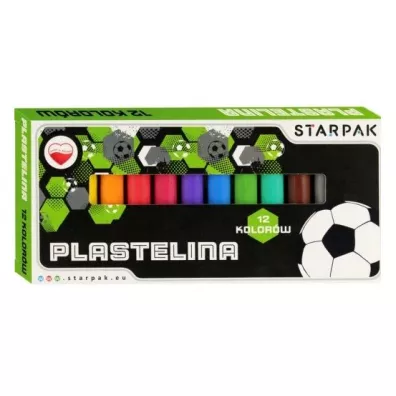 Plastelina 12 kolor�w Football2 STARPAK 560306