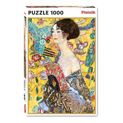 Puzzle 1000 el. Klimt, Dama z Wachlarzem Piatnik