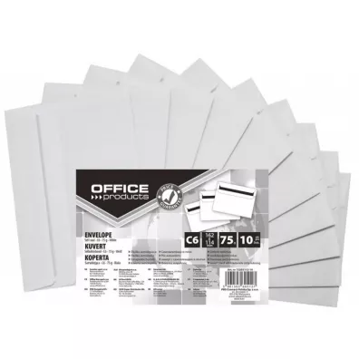 Office Products Koperta samoklej�ca bia�e 114x162mm 10 szt.