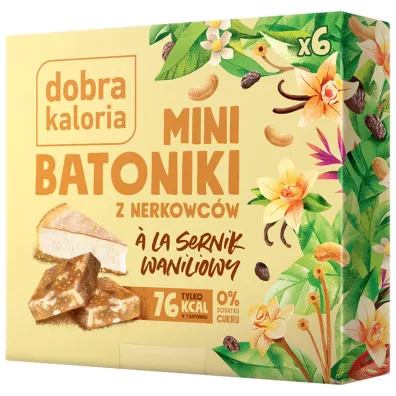 Dobra Kaloria Mini Batoniki z nerkowc�w a'la sernik waniliowy 6 x 17 g