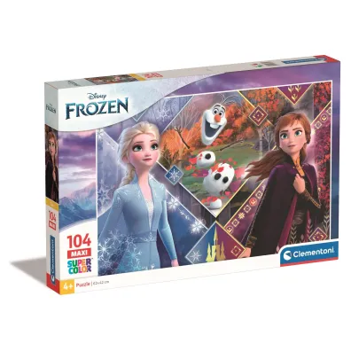 Puzzle 104 el. Maxi SuperColor. Frozen 2 Clementoni