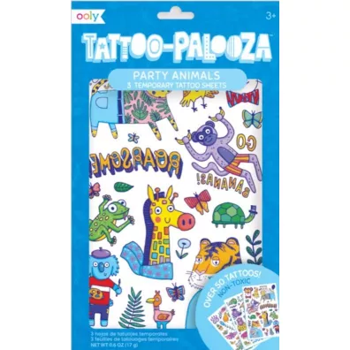 Ooly Tatua�e zmywalne Tattoo Palooza. Weso�e Zwierzaki