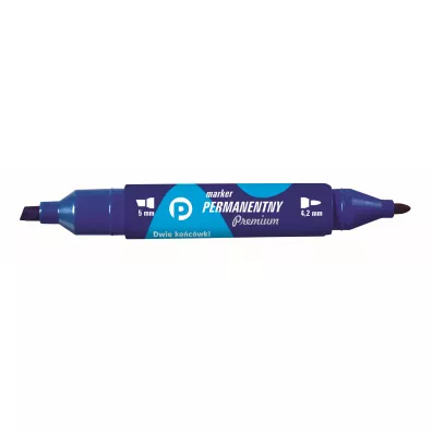 Tetis Marker dwustronny permanentny niebieski