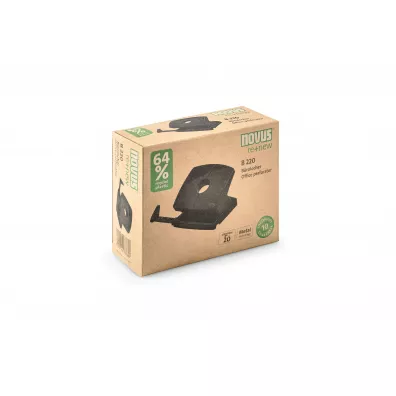 Novus Dziurkacz b220 re+new z plastiku z recyklingu czarny