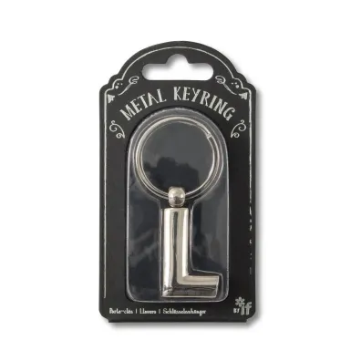 If Silver Letter Keyring - brelok do kluczy litera L