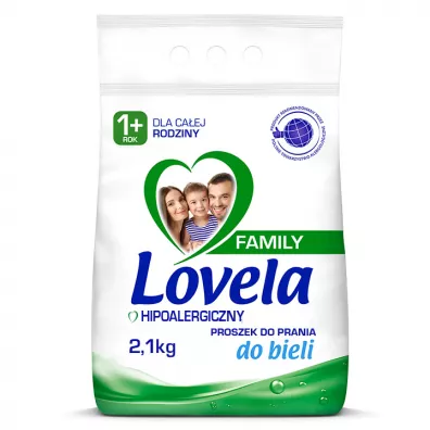 Lovela Family hipoalergiczny proszek do prania bieli 2.1 kg