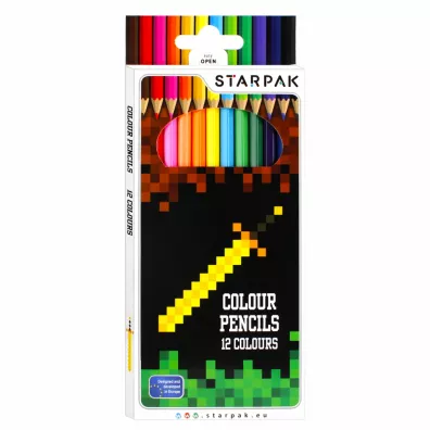 Starpak Kredki o��wkowe Pixel Game 484791 12 szt.