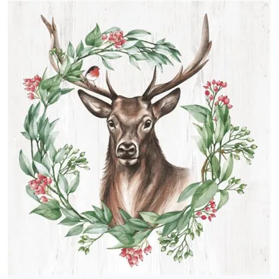 Serwetki Lunch Daisy BN - Great Deer in Wreath SDGW024001