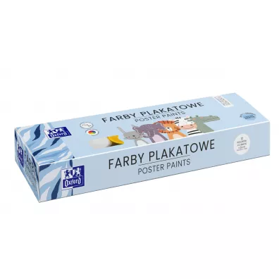 Farby plakatowe Oxford Kids 12 2 kolory 14 x 20 ml