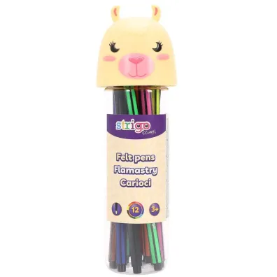 Strigo Flamastry Lama 12 szt.