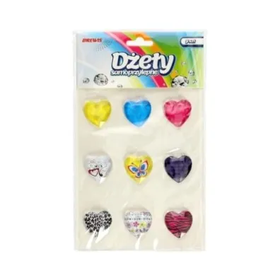 Brewis D�ety samoprzylepne serca 9 szt.