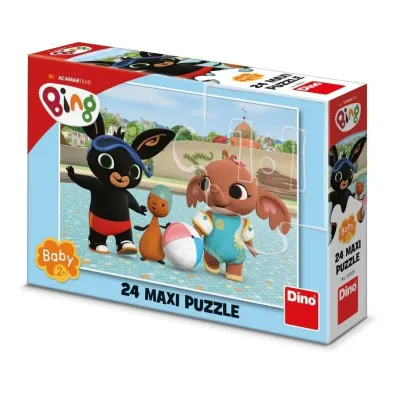Puzzle Maxi Baby Bing na basenie 24el Dino Toys