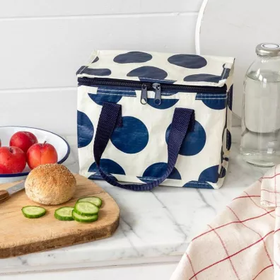 Rex London Torba termiczna na lunch, Kropki, granatowo-bia�a