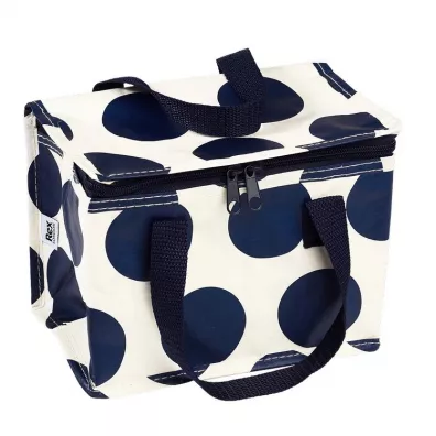 Rex London Torba termiczna na lunch, Kropki, granatowo-bia�a